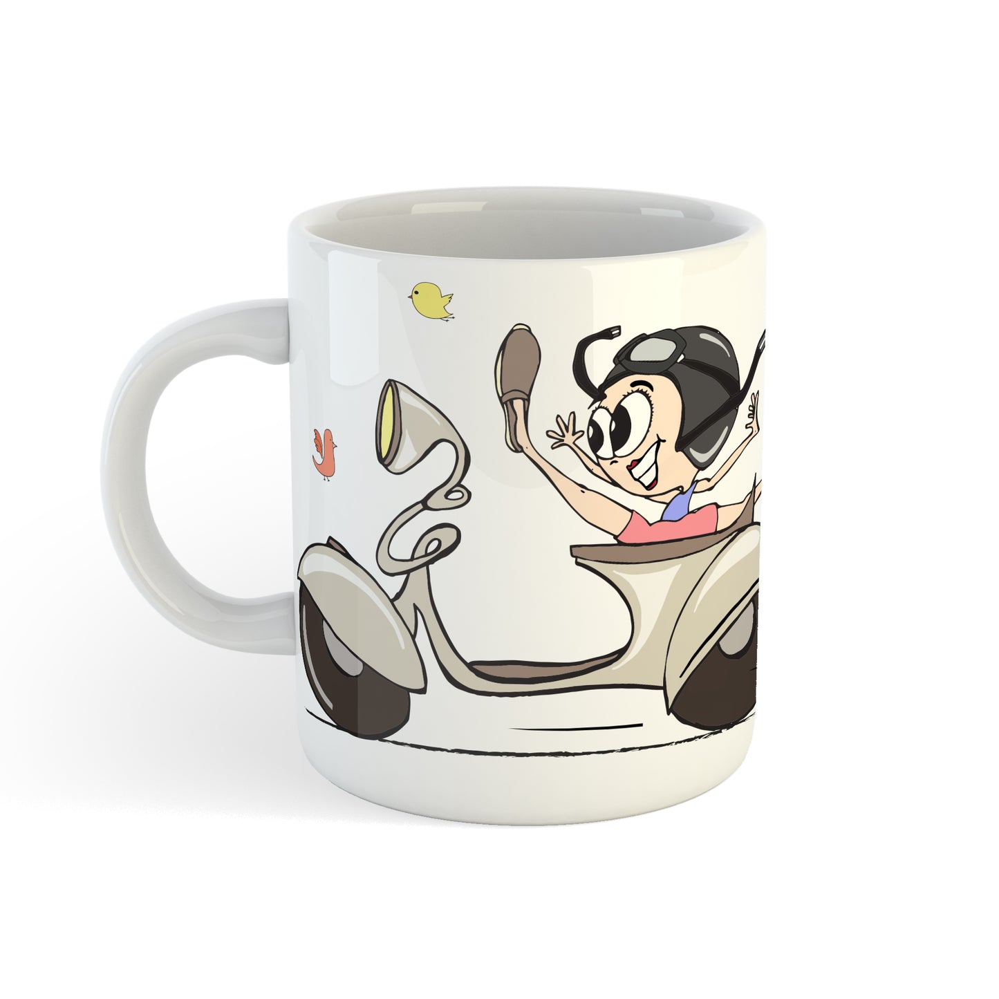Urbanhand urban hand Breathe adventure drink coffee mug fast rider bike fun