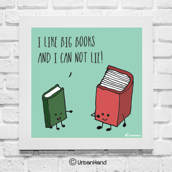 urbanhand big book love wall art frame