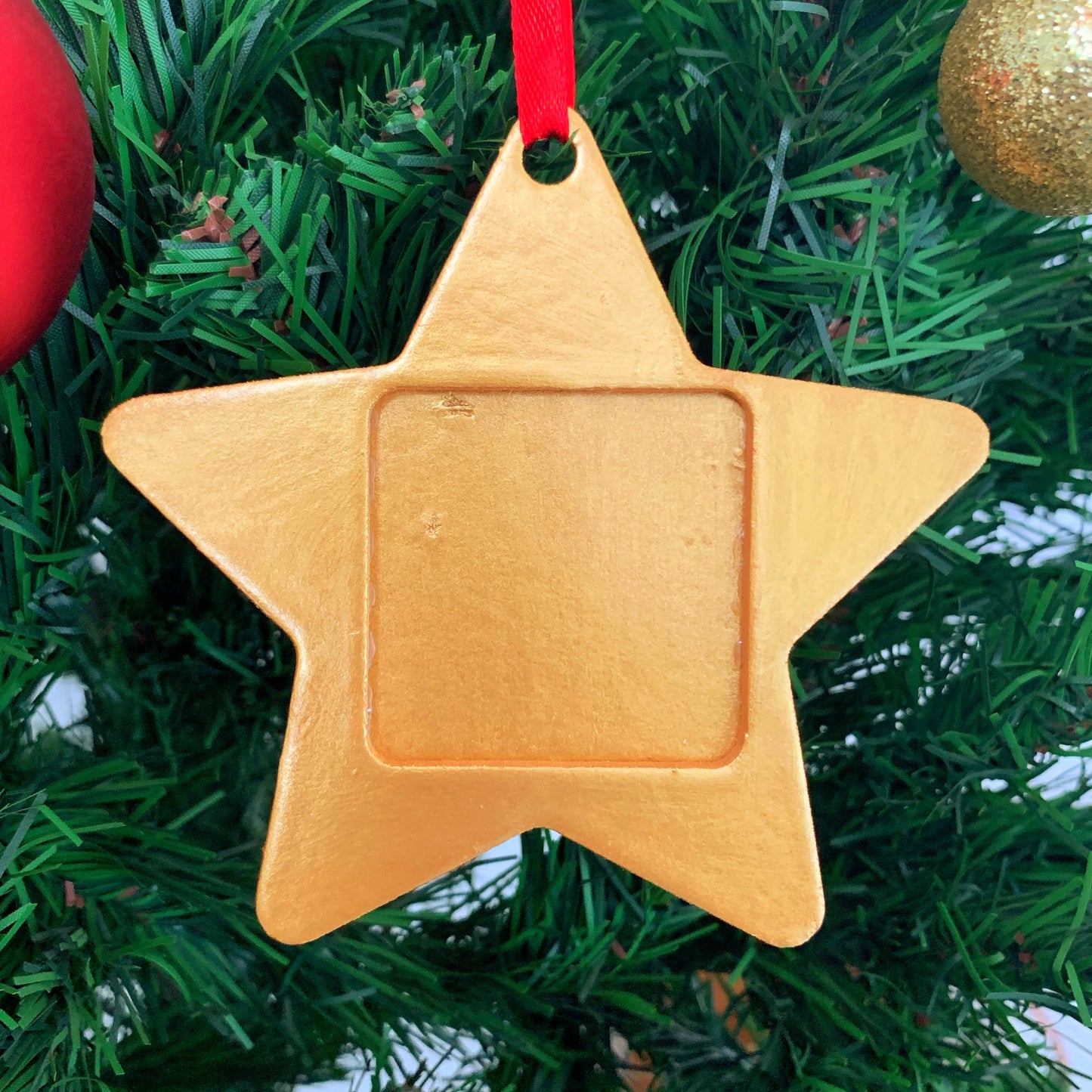 Photo Frame Christmas Ornament - Star