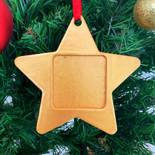 Photo Frame Christmas Ornament - Star
