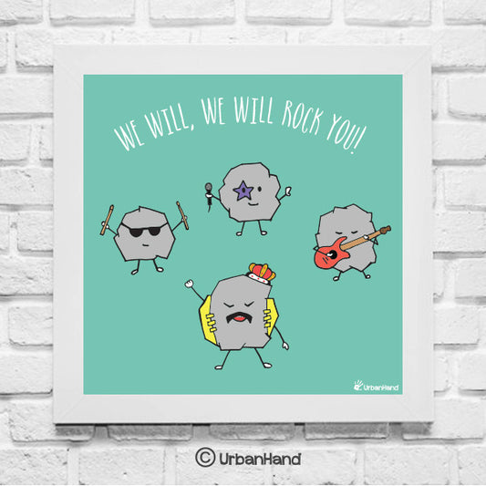 urbanhand wall art frame funny music