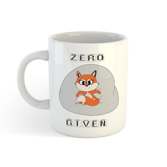 Urbanhand urban hand personalised zero fox given mug angry mood coffee