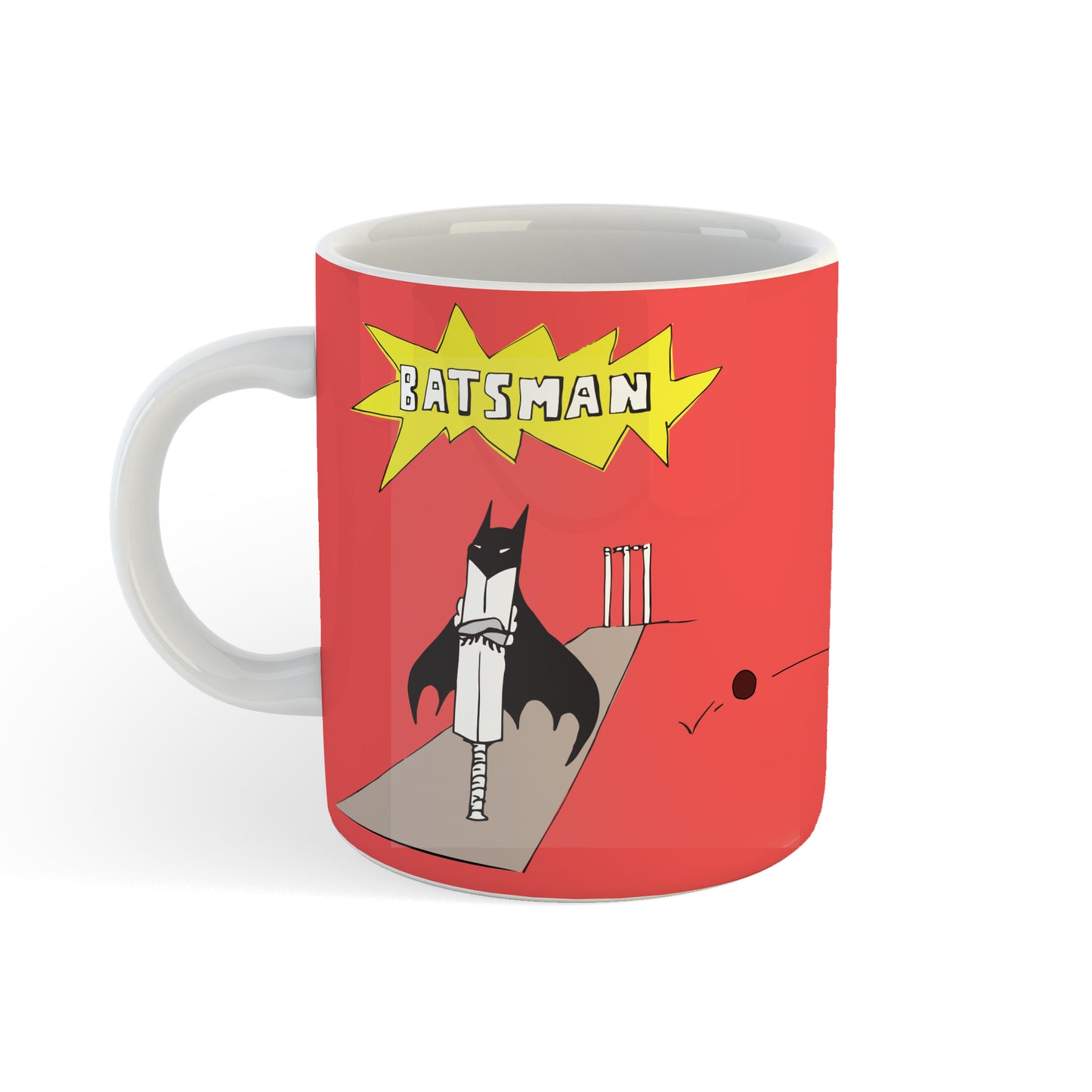 Urbanhand  urban hand Personalised Batsman mug batman cricket bat 