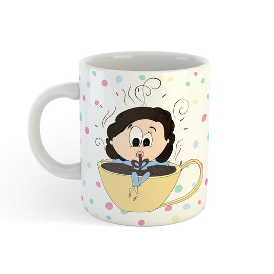 Urbanhand urban hand peronalised coffee dipping mug cafe love gift 