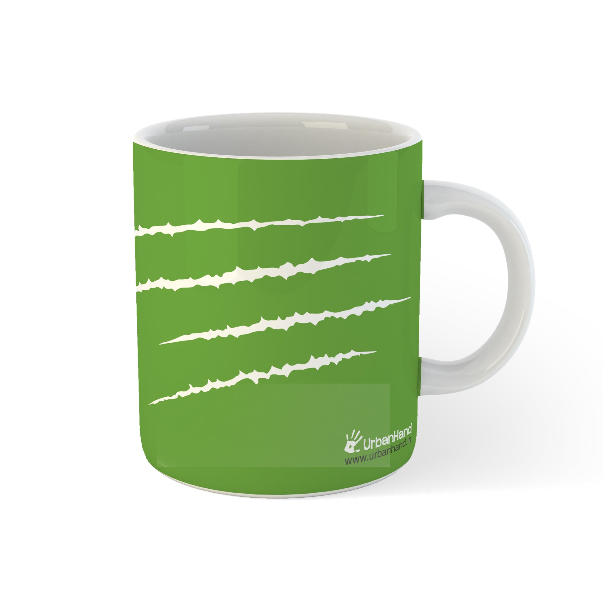 Urbanhand urban hand peronalised Ex men mug super hero characters green gift