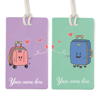 Urbanhand urban hand Couples His_Hers Bag tag luggage Personalised Cute quirky travel accessories