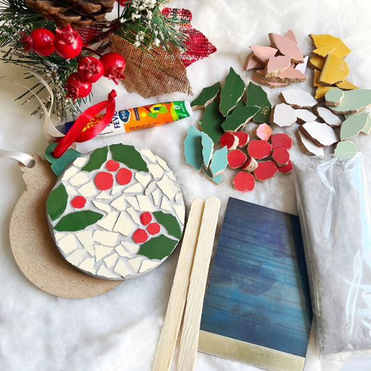Christmas Mosaic Ornaments DIY Kit