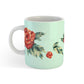 Urbanhand urban hand personalised origami rose pattern mug initial alphabets